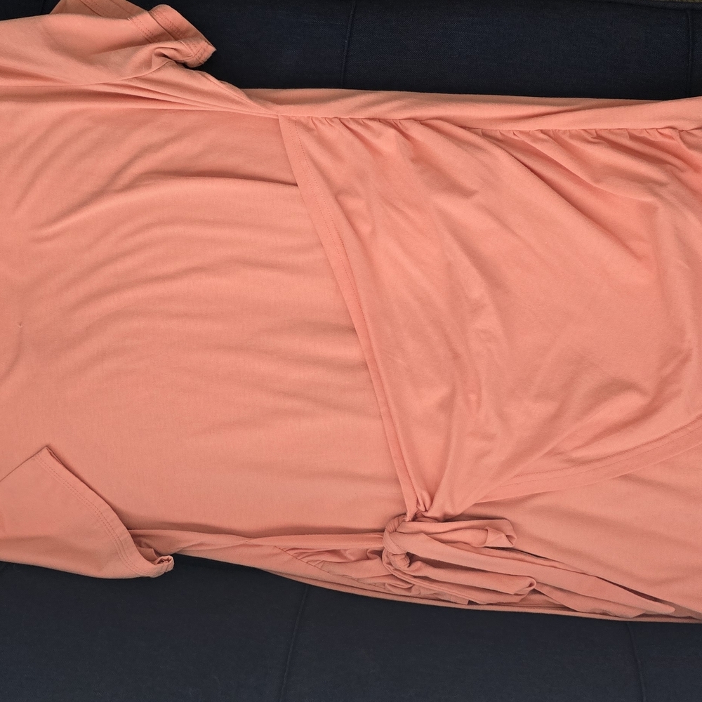 Peach Knotted Dress